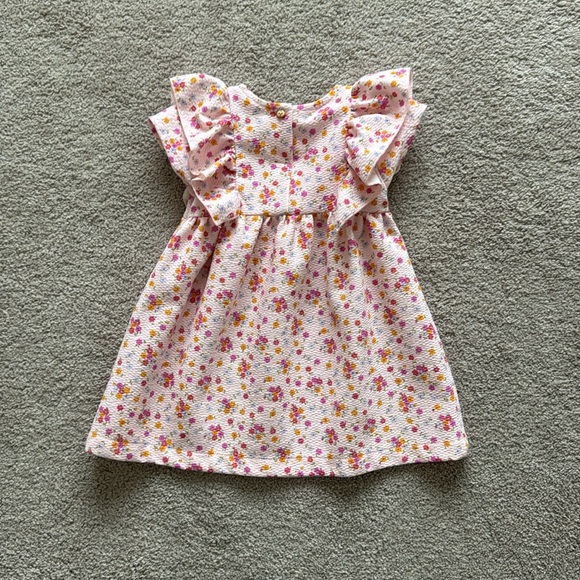 Zara Floral Printed Jacquard Dress - Picture 2 of 6